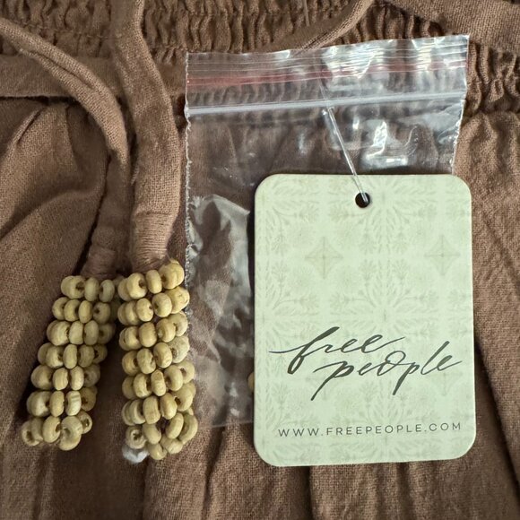 Free People Lovey Maxi Dress in BROWNIE XL NWT - Picture 7 of 8